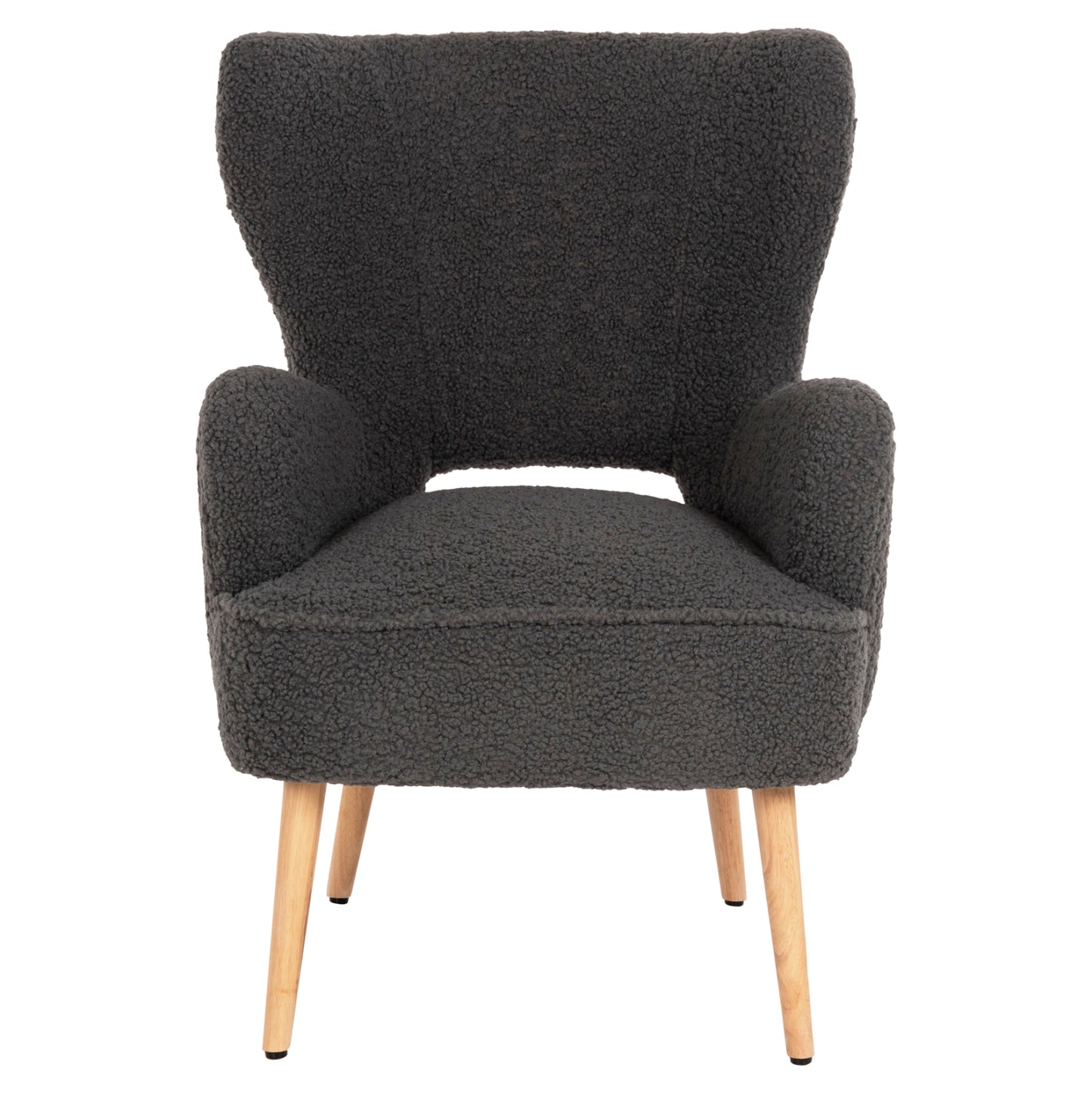 Armchair Mylie Hm8394.21 Grey Boucle Fabric 66x75x93hcm.