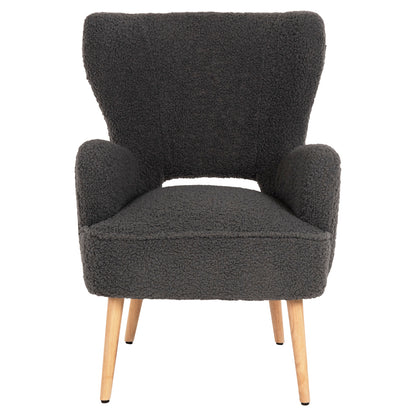 Armchair Mylie Hm8394.21 Grey Boucle Fabric 66x75x93hcm.