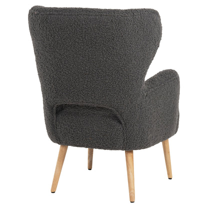 Armchair Mylie Hm8394.21 Grey Boucle Fabric 66x75x93hcm.