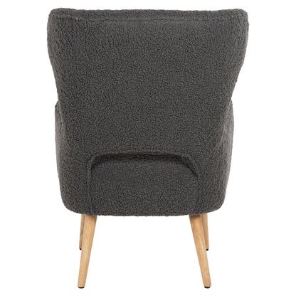 Armchair Mylie Hm8394.21 Grey Boucle Fabric 66x75x93hcm.