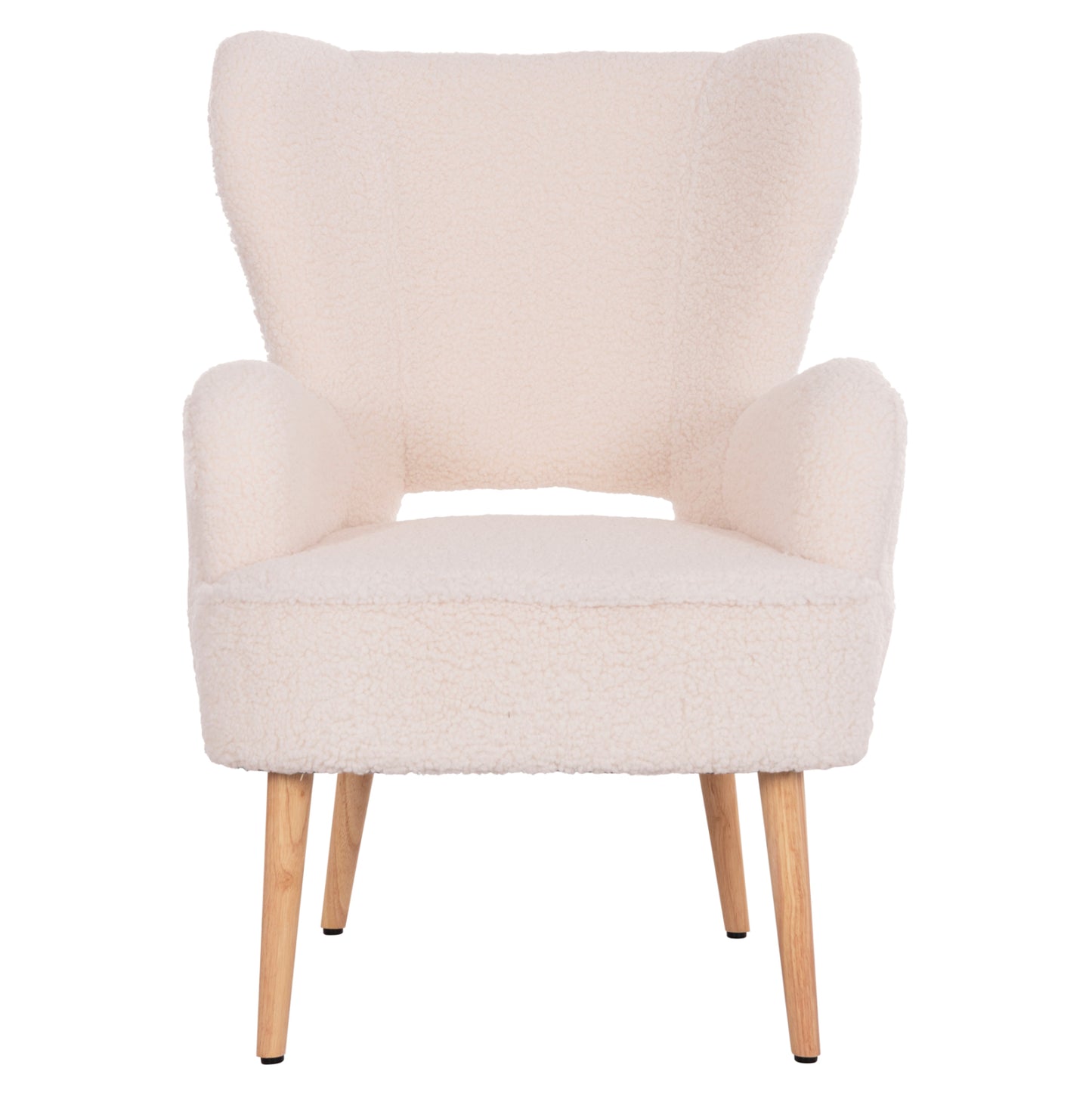 Armchair Mylie Hm8394.23 White Boucle Fabric 66x76x90hcm.