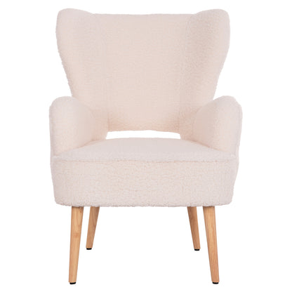 Armchair Mylie Hm8394.23 White Boucle Fabric 66x76x90hcm.