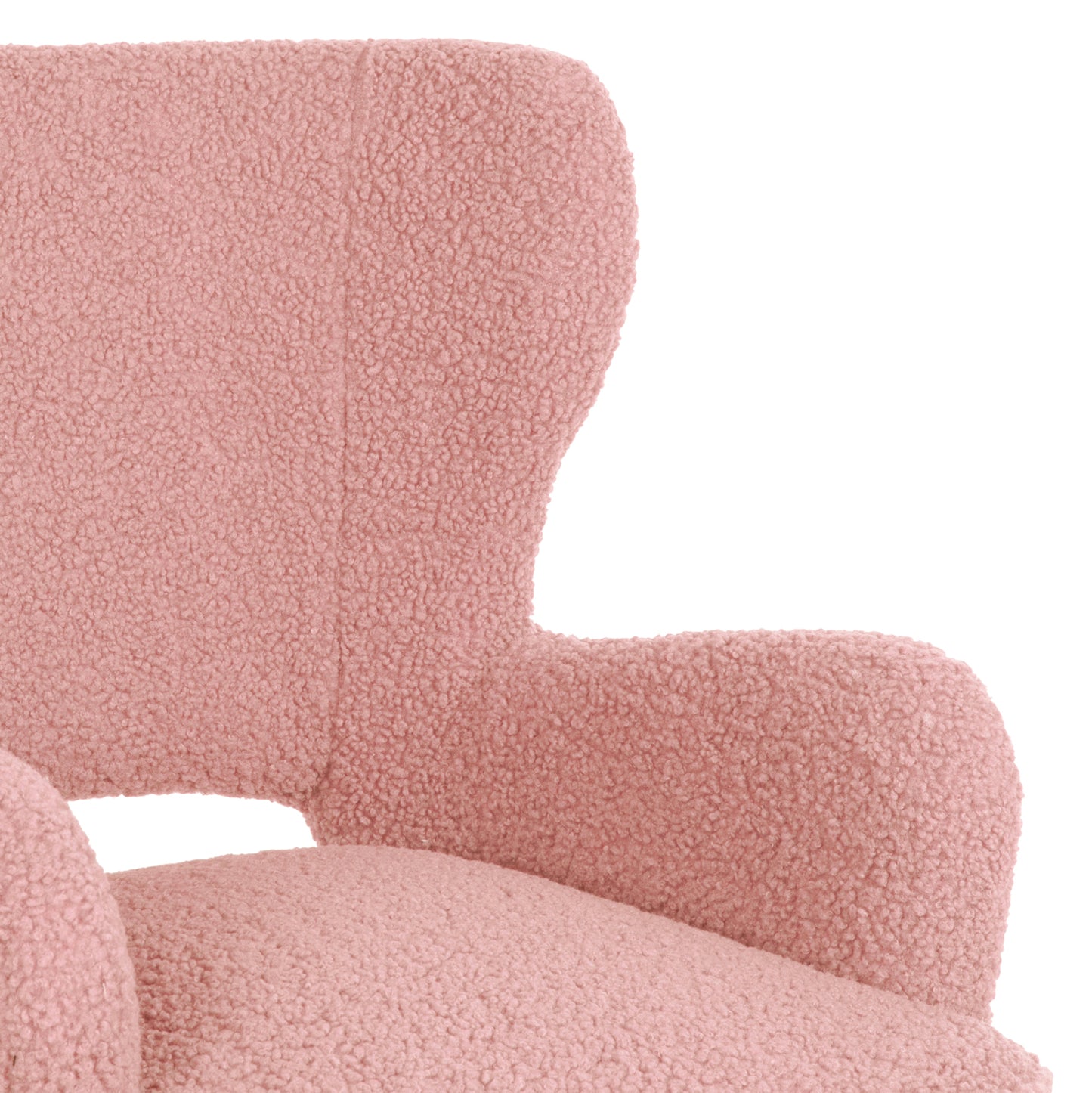 Armchair Mylie Hm8394.22 Dusty Pink Boucle Fabric 66x75x93hcm.