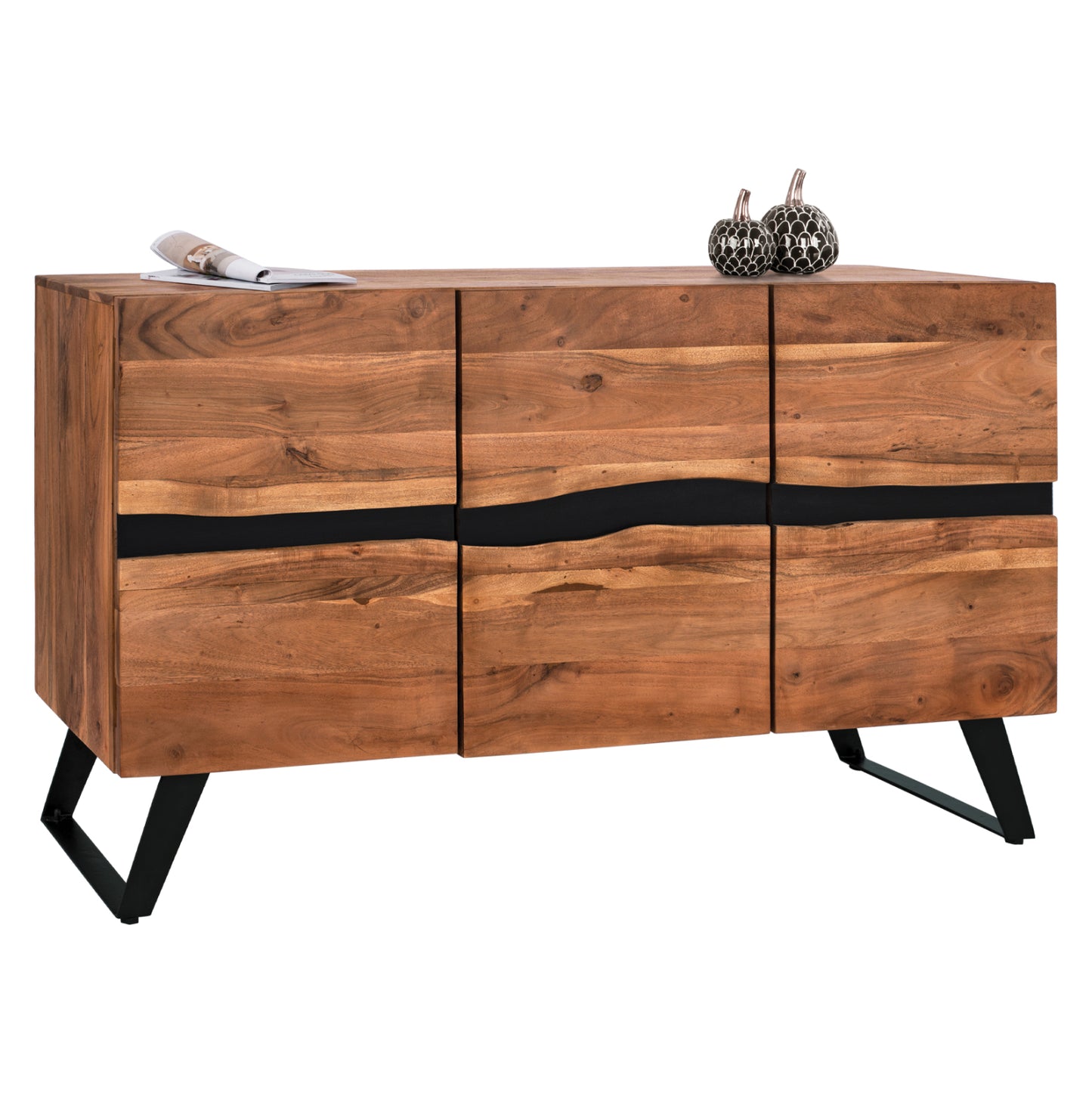 Buffet Hm8173.11 Alicia From Solid Acacia Wood Natural 148x43x86 Cm.