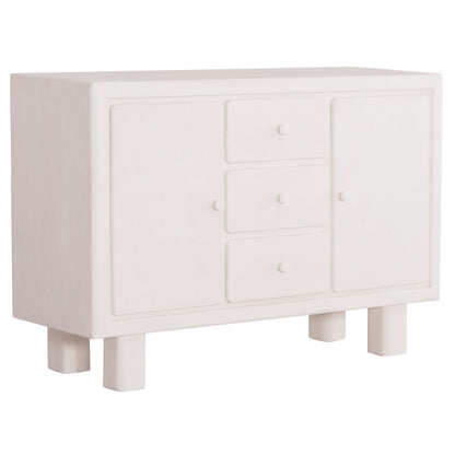 Buffet Series Santorini Hm18048 Mdf In Off-white Color-3 Drawers & 2 Doors 120x38x80hcm.