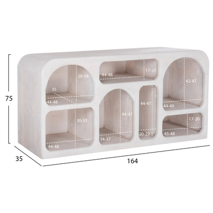 Buffet Handyr Hm9705 Solid Mango Wood In White Color 165x35x75hcm.