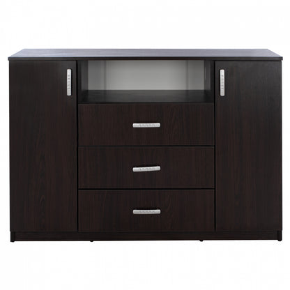 ΜΠΟΥΦΕΣ ΜΕ 2 ΝΤΟΥΛΑΠΙΑ Κ 3 ΣΥΡΤΑΡΙΑ Adler Wenge Hm2430.02 120x45x85y εκ.
