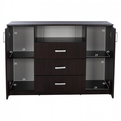 ΜΠΟΥΦΕΣ ΜΕ 2 ΝΤΟΥΛΑΠΙΑ Κ 3 ΣΥΡΤΑΡΙΑ Adler Wenge Hm2430.02 120x45x85y εκ.