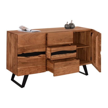 Buffet With 3 Drawers Alicia From Solid Acacia Wood Hm8475.11 148x43,5x86