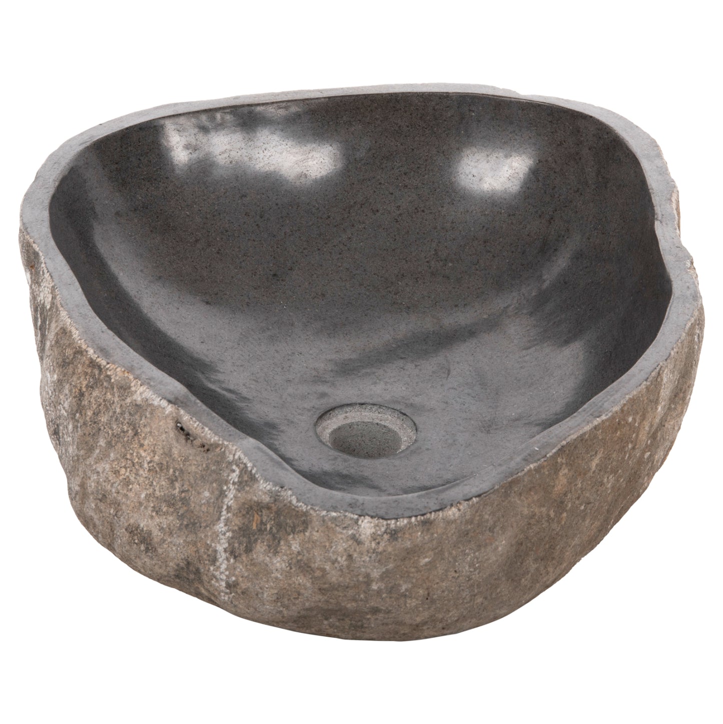 Stone Sink Carved Grey Color 55x44x16Ηcm. Hm4193