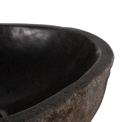 Stone Sink Carved Grey Color 40x40x20hcm.hm7807