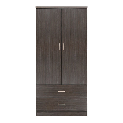 Wardrobe 2 Door With 2 Drawers Hm338.01 Zebrano 80x41.5x180h