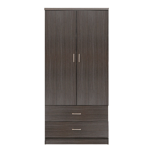 Wardrobe 2 Door With 2 Drawers Hm338.01 Zebrano 80x41.5x180h