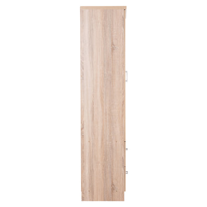 Wardrobe 2 Door With 2 Drawers Hm338.02 Sonama 80x41.5x180Ηcm.