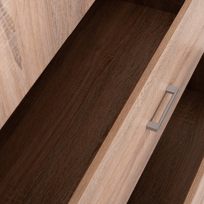 Wardrobe 2 Door With 2 Drawers Hm338.02 Sonama 80x41.5x180Ηcm.