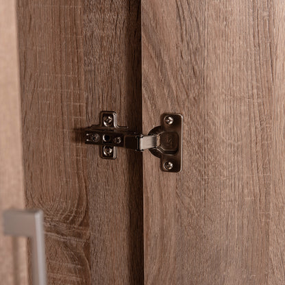 Wardrobe 2 Door With 2 Drawers Hm338.02 Sonama 80x41.5x180Ηcm.