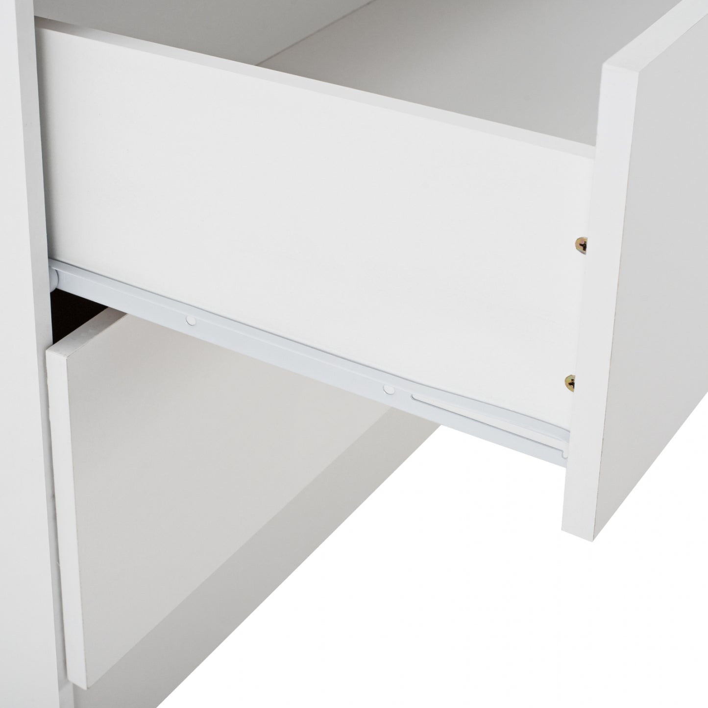 Wardrobe 2 Doors With 2 Drawers Hm338.05 White 80Χ42,5Χ180,5Υ Cm.