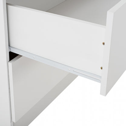 Wardrobe 2 Doors With 2 Drawers Hm338.05 White 80Χ42,5Χ180,5Υ Cm.