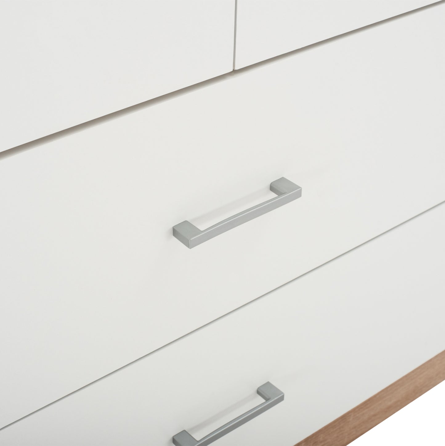 Wardrobe 2 Doors With 2 Drawers Hm338.06 Sonama-white 80Χ42,5Χ180,5Υ Cm.