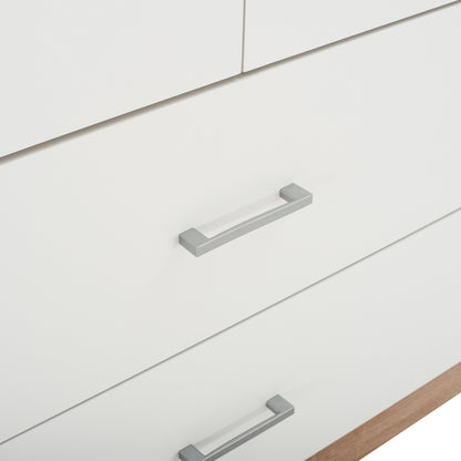Wardrobe 2 Doors With 2 Drawers Hm338.06 Sonama-white 80Χ42,5Χ180,5Υ Cm.