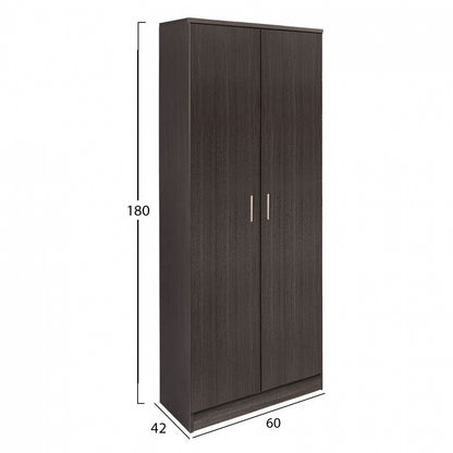Wardrobe 2 Door With 3 Selves Hm337.01 Zebrano 60x42x180