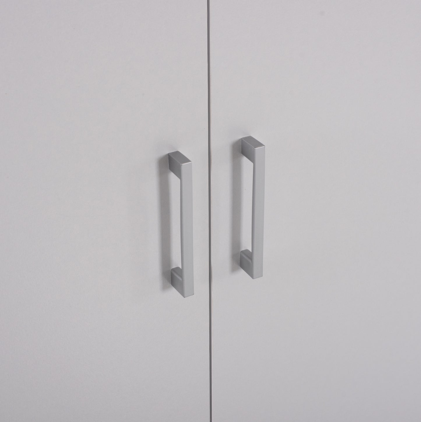 Wardrobe Bailey Hm337.05 2-leaf 3 Shelves Melamine In White 60Χ43Χ181h Cm.