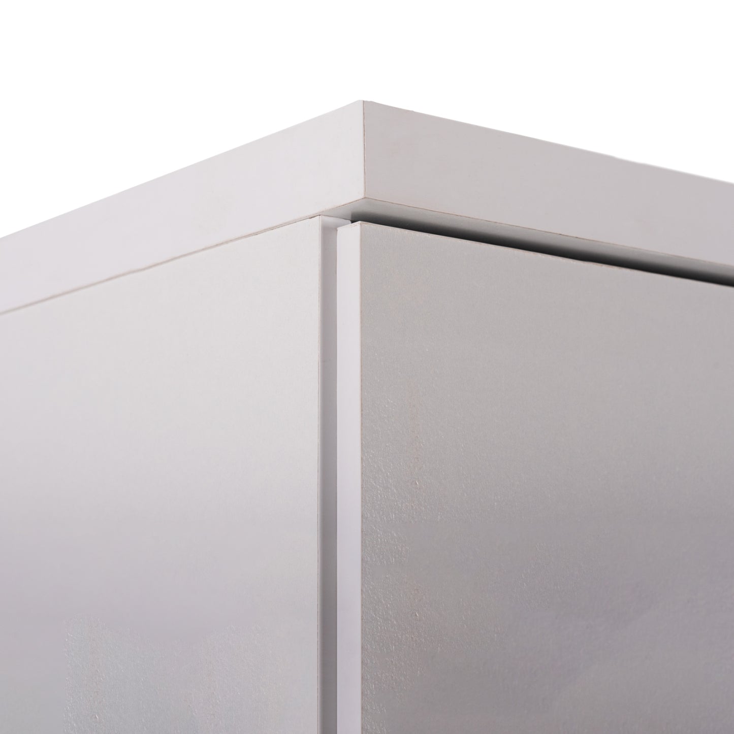 Wardrobe Bailey Hm337.05 2-leaf 3 Shelves Melamine In White 60Χ43Χ181h Cm.