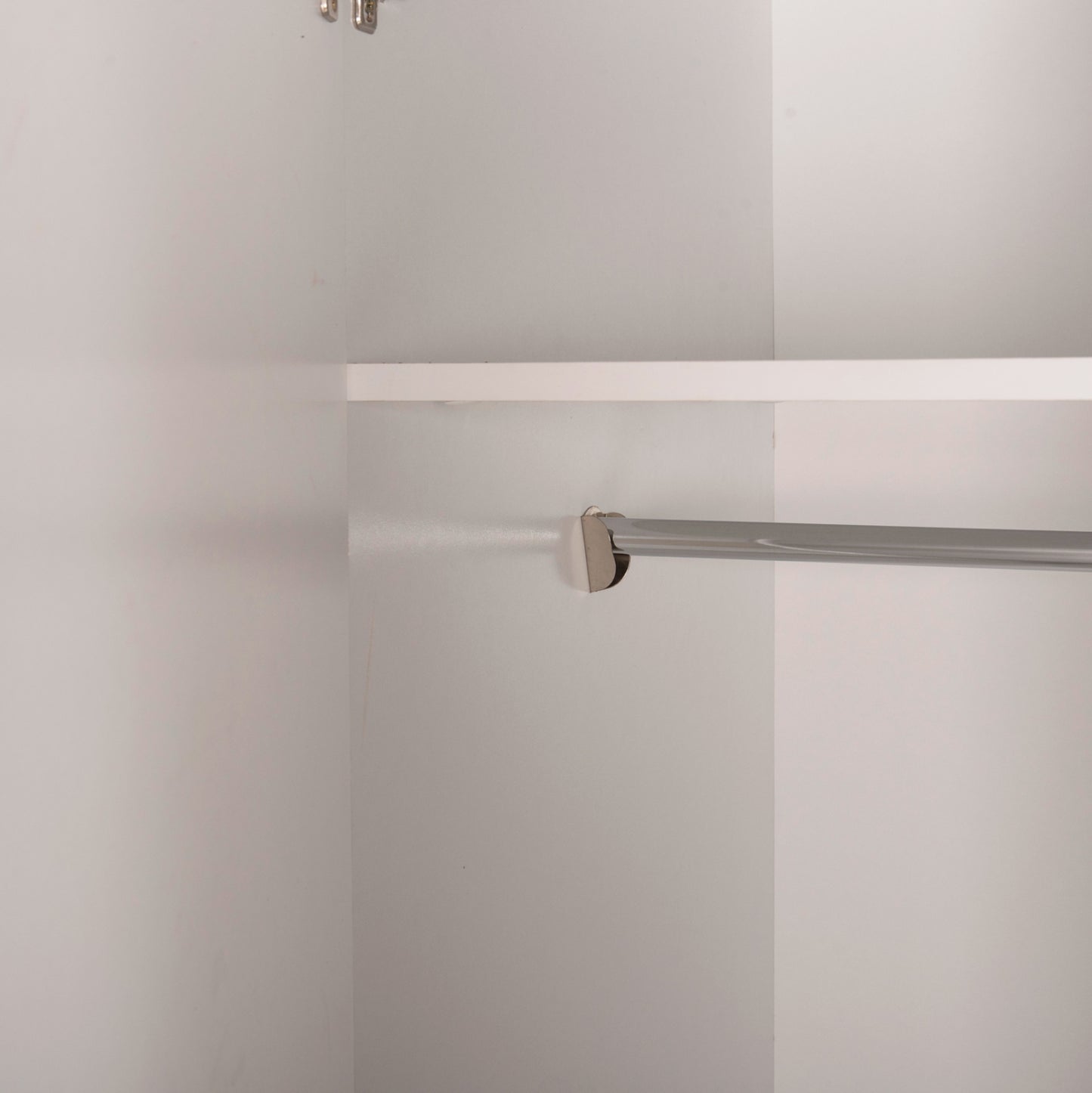 Wardrobe 3-leaf Carly Hm384.05 With 2 Drawers In White Color 150x55Χ180hcm.