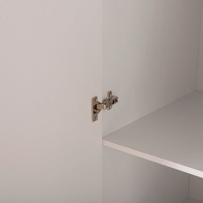 Wardrobe 3-leaf Carly Hm384.05 With 2 Drawers In White Color 150x55Χ180hcm.