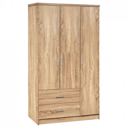 Wardorbe 3 Door With 2 Drawers Hm340.02 Sonama 89x42,5x181