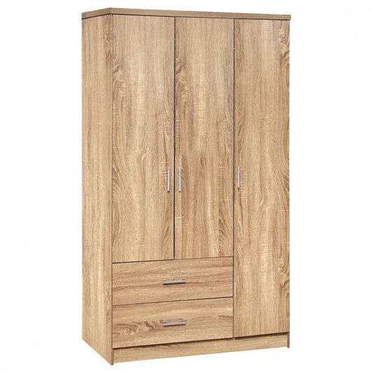 Wardorbe 3 Door With 2 Drawers Hm340.02 Sonama 89x42,5x181