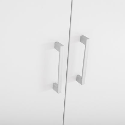 Wardrobe With 3 Doors And 2 Drawers Hm340.06 Sonama-white 89x42,5x181 Cm.