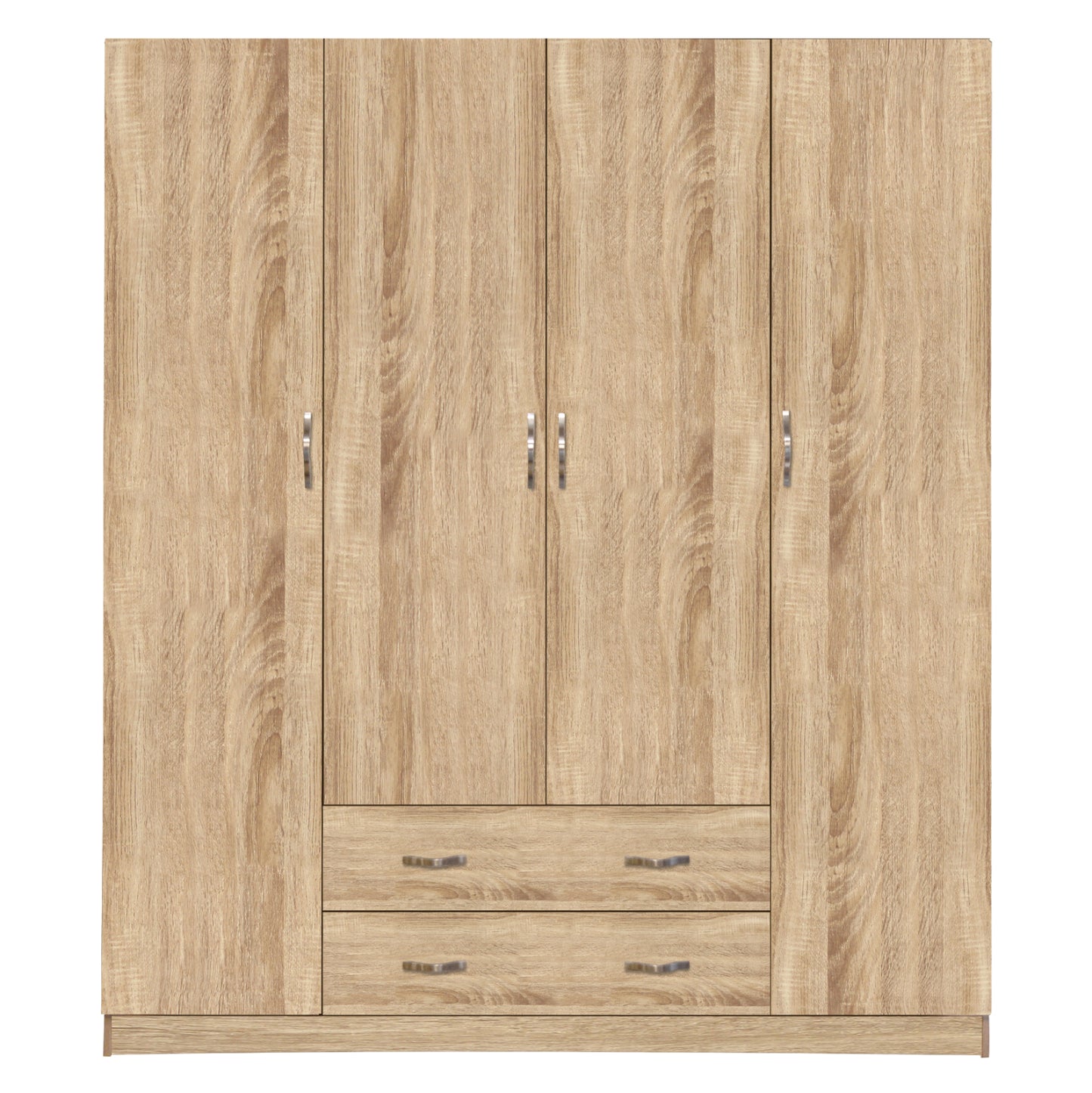Wardrobe 4 Door With 2 Drawers 200Χ56Χ180hcm. Hm353.02 Sonama