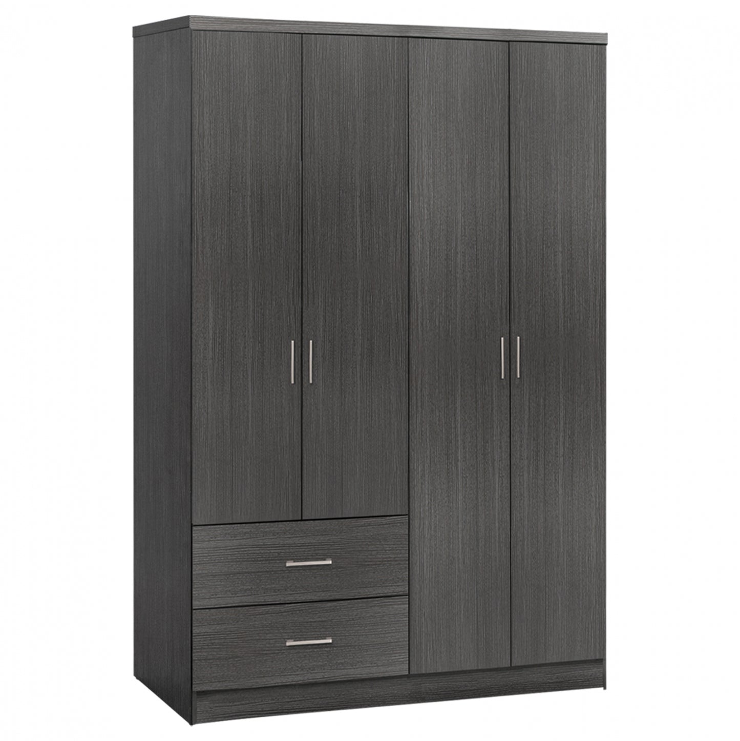 Wardrobe 4 Door With 2 Drawers Hm339.01 Zebrano 120x42,5x180,5