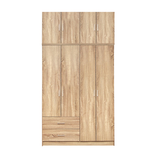 Wardrobe 4 Door With Loft And 2 Drawers Sonama 120x42x241