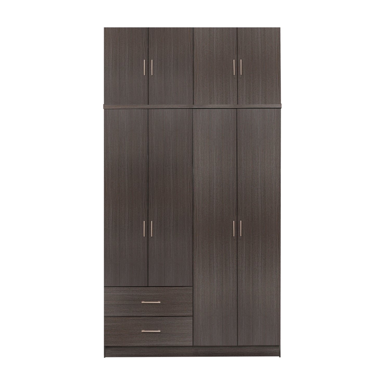 Wardrobe 4 Door With Loft And 2 Drawers Zebrano 120x42x241