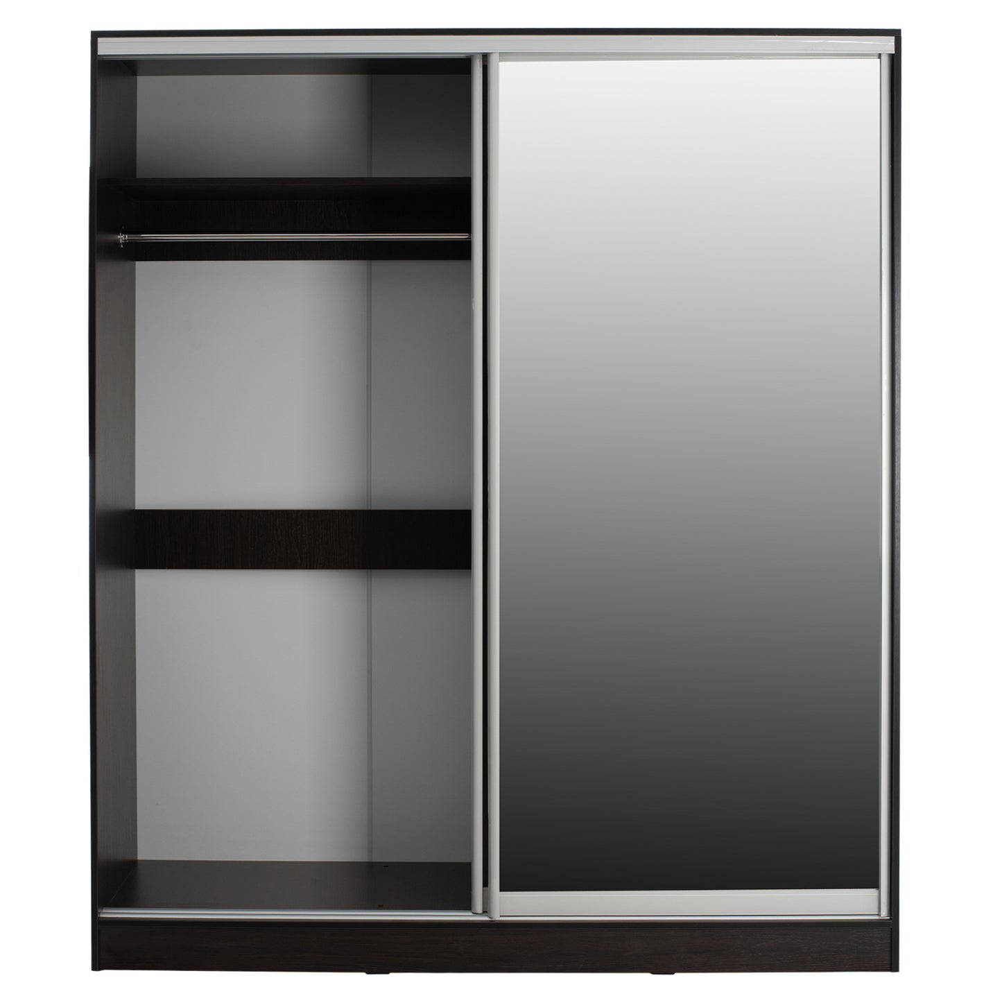 Wardrobe 2-leaf Hm2434.02 Adler Sliding Doors Mirror Wenge 160x60x210h