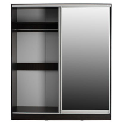 Wardrobe 2-leaf Hm2434.02 Adler Sliding Doors Mirror Wenge 160x60x210h
