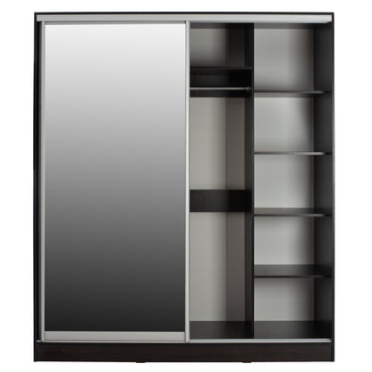 Wardrobe 2-leaf Hm2434.02 Adler Sliding Doors Mirror Wenge 160x60x210h