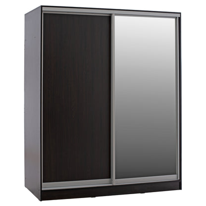 Wardrobe 2-leaf Hm2434.02 Adler Sliding Doors Mirror Wenge 160x60x210h