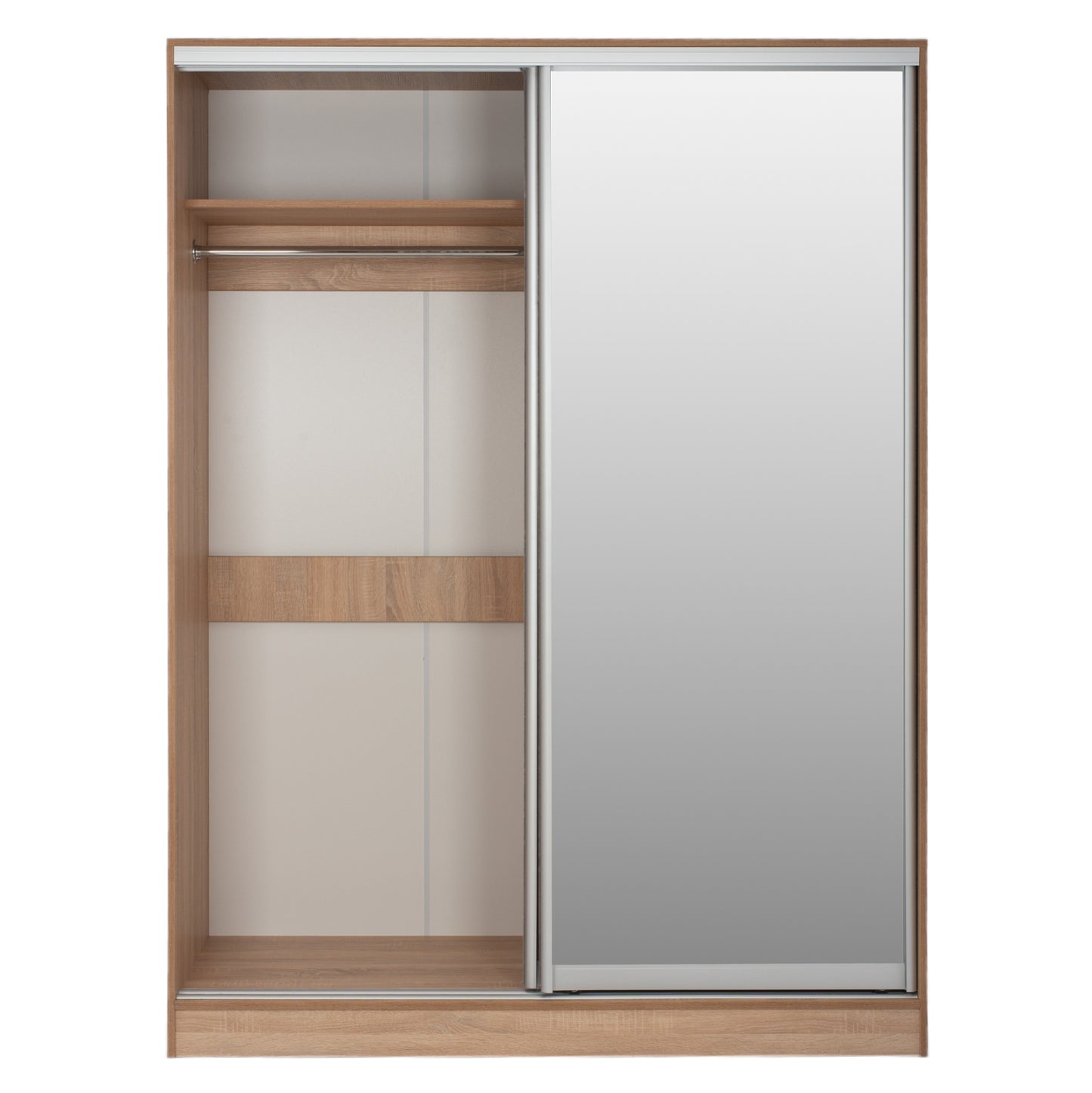 Wardrobe With Sliding Doors With Mirror Sonama Hm2434 160x60x210 Cm.