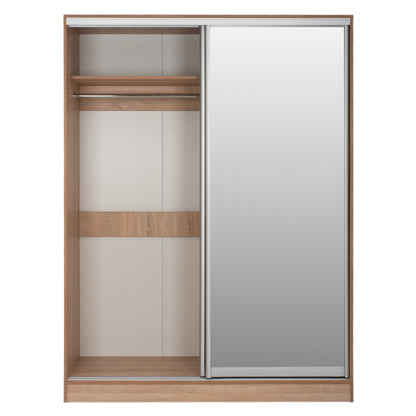 Wardrobe With Sliding Doors With Mirror Sonama Hm2434 160x60x210 Cm.