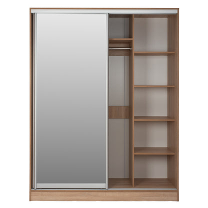 Wardrobe With Sliding Doors With Mirror Sonama Hm2434 160x60x210 Cm.