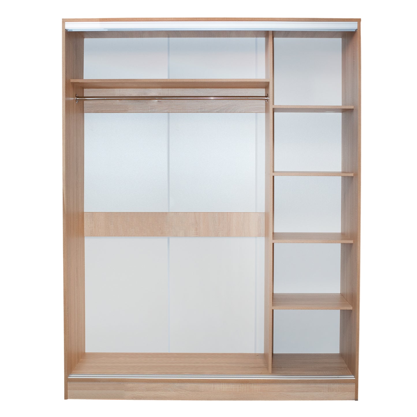 Wardrobe With Sliding Doors With Mirror Sonama Hm2434 160x60x210 Cm.