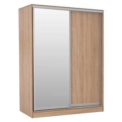Wardrobe With Sliding Doors With Mirror Sonama Hm2434 160x60x210 Cm.