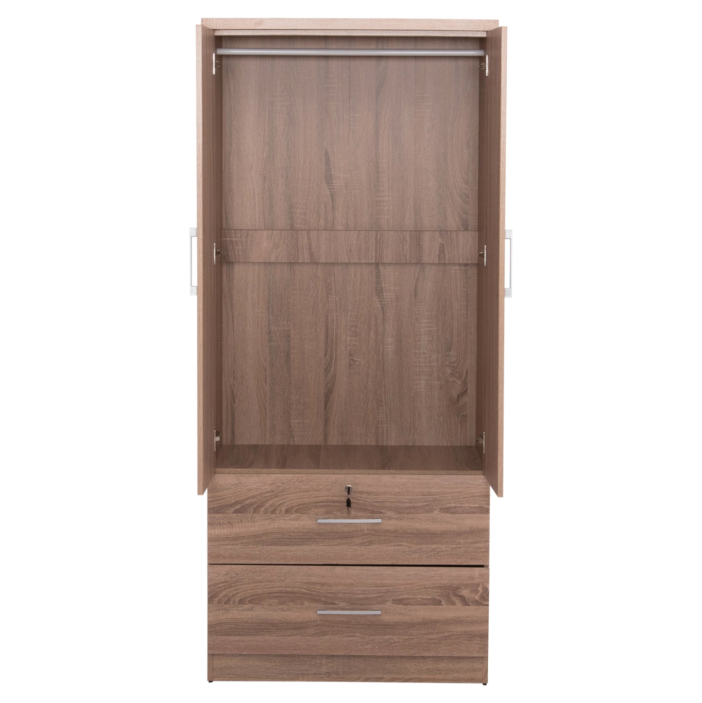 Wardrobe With Drawers Reina Hm2484.11 Melamine In Sonama Oak 80x48x183hcm.
