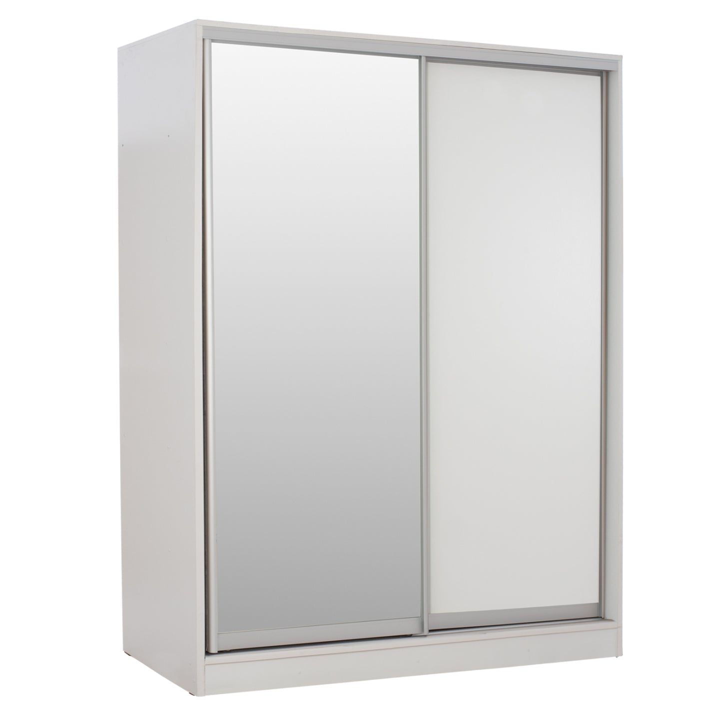 Wardrobe With Sliding Doors With Mirror White Hm2434.03 160x60x210 Cm.