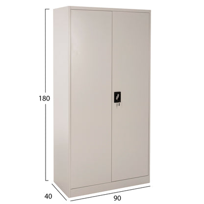 Wardrobe Clod Hm5961.11 Metallic 2-leaf Light Grey 90Χ40Χ180hcm.