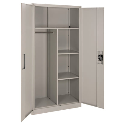 Wardrobe Clod Hm5961.11 Metallic 2-leaf Light Grey 90Χ40Χ180hcm.