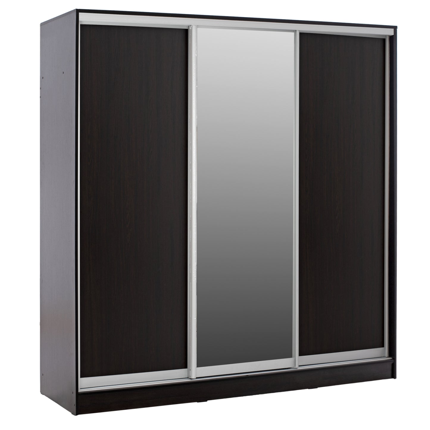 Wardrobe With Sliding Doors With Mirror Wenge Hm2435.02 200x60x210cm.
